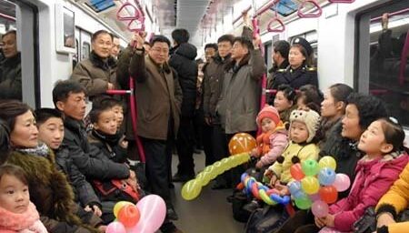 First N.Korean-made subway car makes symbolic run