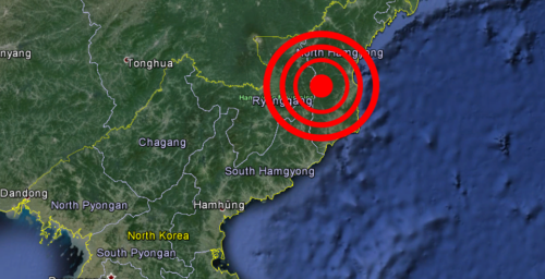Artificial earthquake, probable nuclear test, detected in North Korea