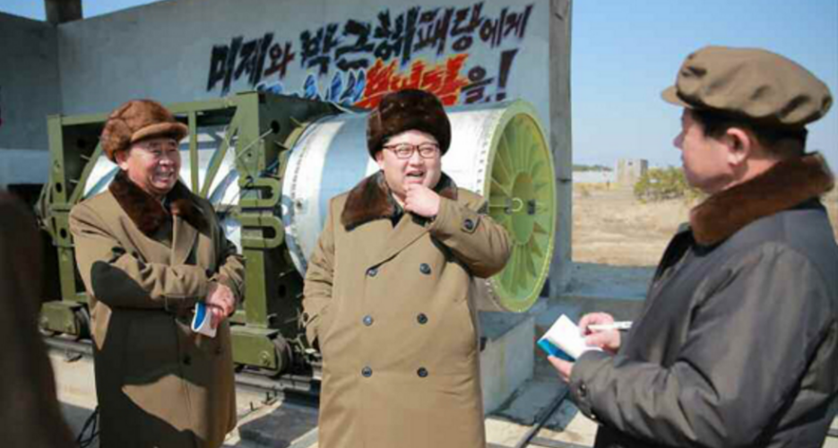 North Korea conducts solid missile fuel test