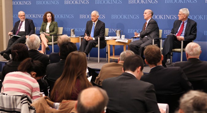 Third from left, Robert Gallucci | Photo credit: Brookings Institution
