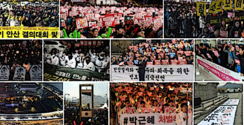 North Korea crops pictures of Seoul in mass protest coverage