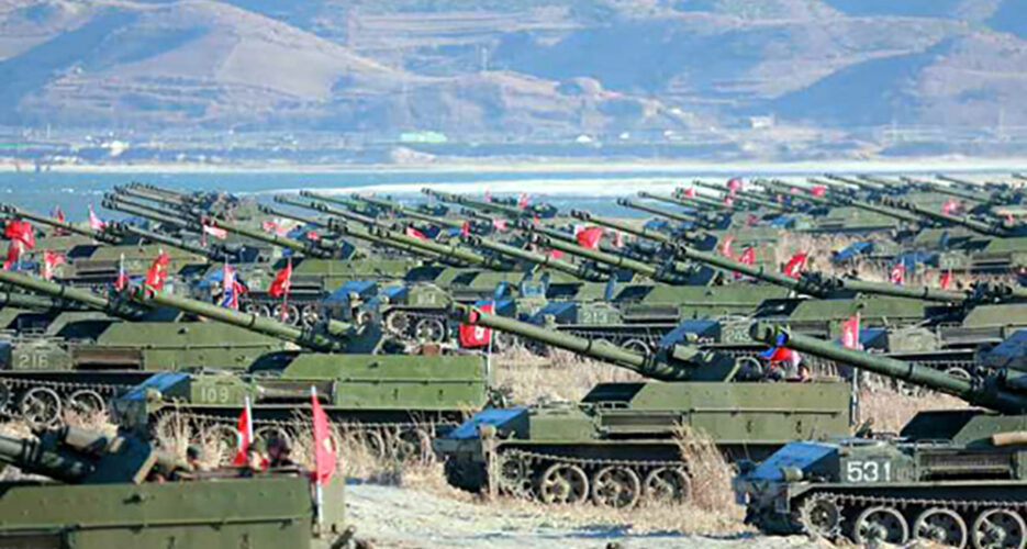 N.Korea conducts massive artillery training near Wonsan