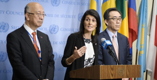 U.S. considering “all options” to deal with N. Korea, says Haley
