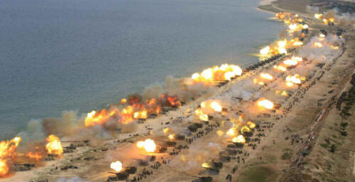 North Korea conducts “largest-ever” live-fire military drills