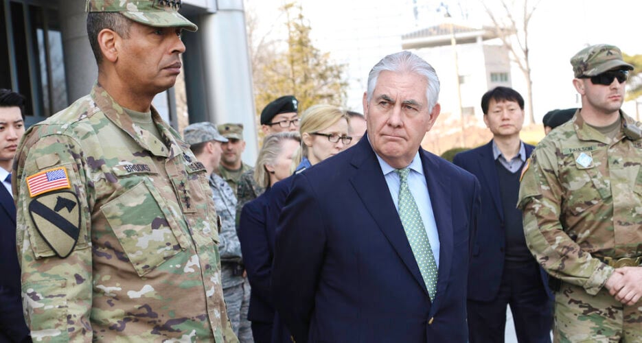 No talks until North Korea stops nuclear, missile tests: Tillerson