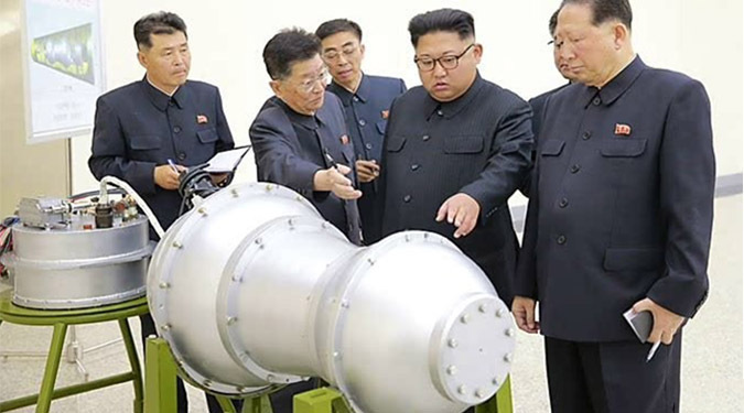 Kim Jong Un inspects thermonuclear weapon to be loaded in ICBM warhead