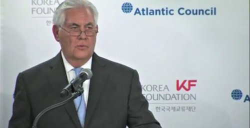 U.S. would talk with North Korea “without precondition”: Tillerson