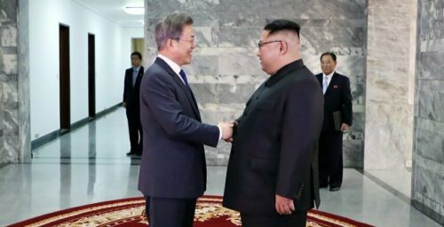 Moon Jae-in and Kim Jong Un hold surprise second summit at Panmunjom