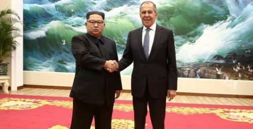 Sergey Lavrov meets Kim Jong Un in Pyongyang, invites him to Russia