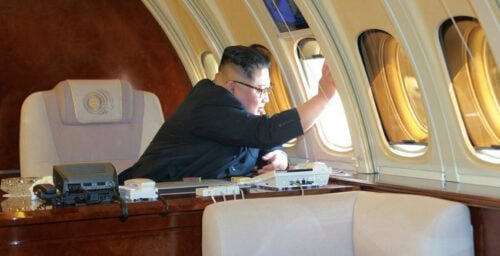 Unusual flights from Pyongyang raise questions about Kim’s route to Singapore