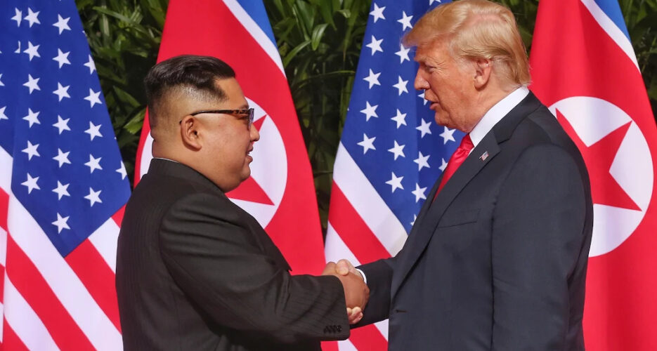 Kim, Trump meet for historic summit in Singapore