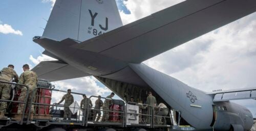 U.S.A.F. cargo plane left Pyongyang on Saturday morning, flight purpose unknown