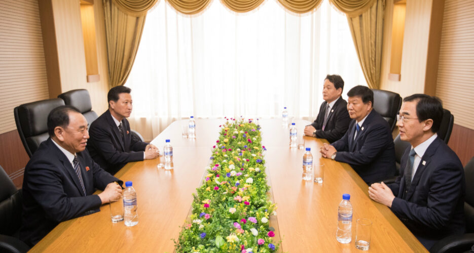 North Korea’s Kim Yong Chol meets ROK officials in Pyongyang
