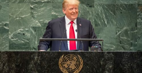 At UN, Trump thanks Kim Jong Un for “courage”