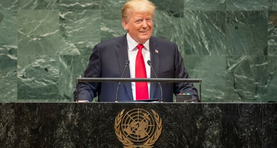 At UN, Trump thanks Kim Jong Un for “courage”
