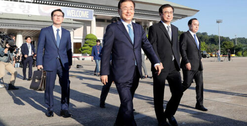 South Korean special envoys begin high-level talks in Pyongyang