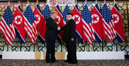 Kim Jong Un, Donald Trump meet for high-stakes second summit in Hanoi