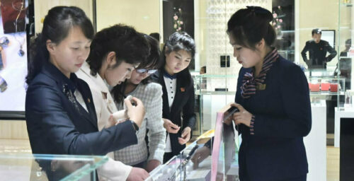 Photos reveal extent of foreign luxury goods available in new Pyongyang dept. store