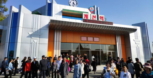 Fully-remodeled Kaeson metro station reopens to public in Pyongyang