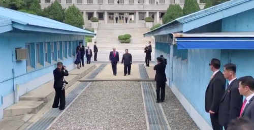 North Korean leader meets U.S., South Korean Presidents at Panmunjom