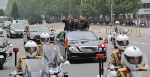 Xi rode in “illicitly obtained” Mercedes at summit with Kim, photos show