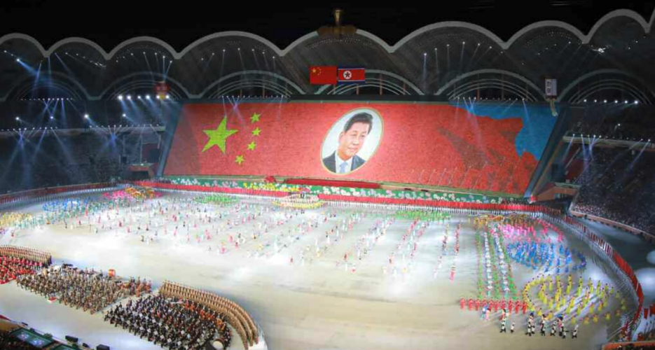 North Korea pays tribute to Xi Jinping in special mass games performance