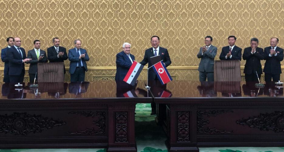 North Korea, Syria agree to fight sanctions with more economic cooperation 