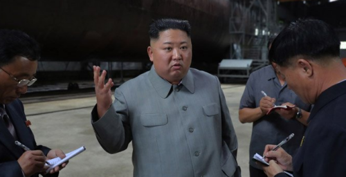 Kim Jong Un inspects “newly-built” submarine, state media says