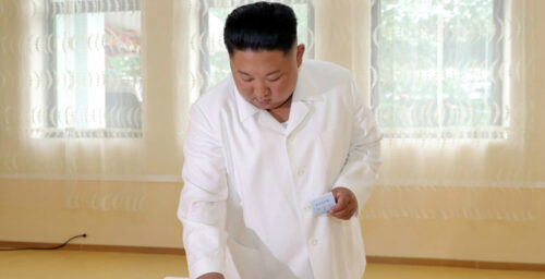 Leader Kim Jong Un votes in North Korean local elections