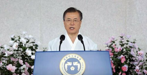 Moon promises to “solidify” denuclearization, peace economy by end of term