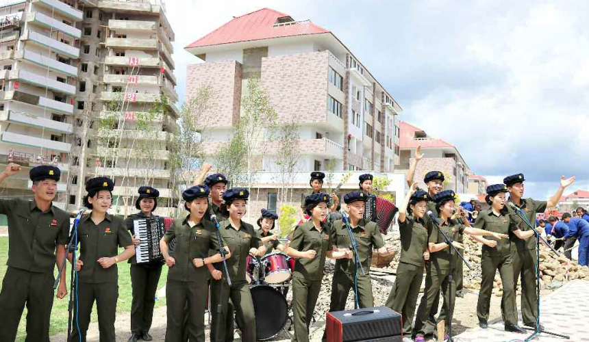 Thousands of North Korean students spend summer vacations on building site: KCNA