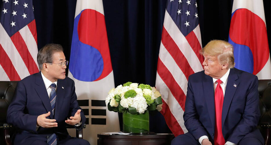 Moon, Trump discuss plans for “substantive” results at upcoming DPRK-U.S. talks