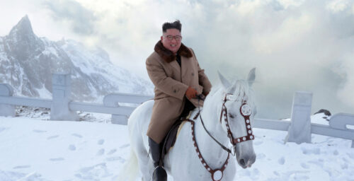 Kim Jong Un scales politically-symbolic Mount Paektu on horseback: state media