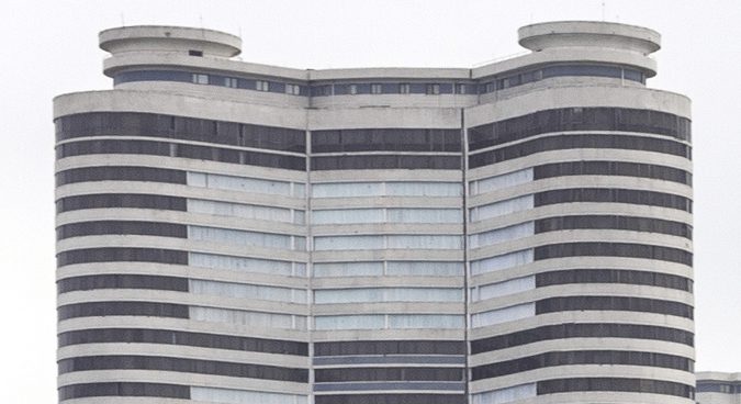 Pyongyang authorities block windows of hundreds of high-rise apartments