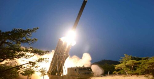 North Korea stresses deployment goals in missile test led by defense officials