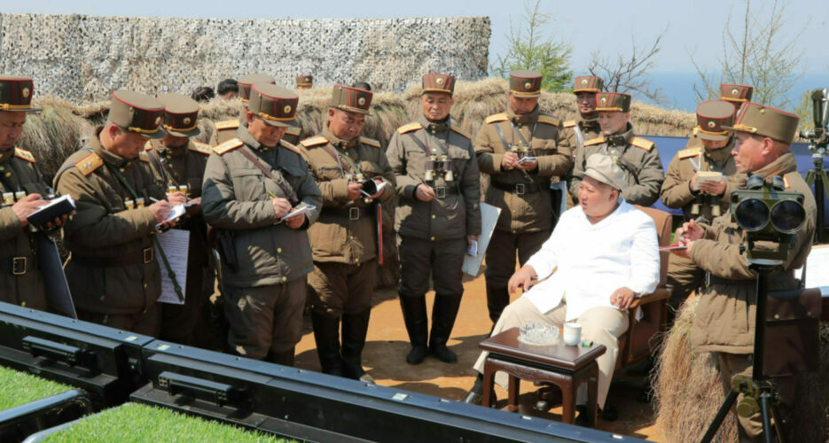 Kim Jong Un oversees artillery exercises ahead of key parliamentary meeting