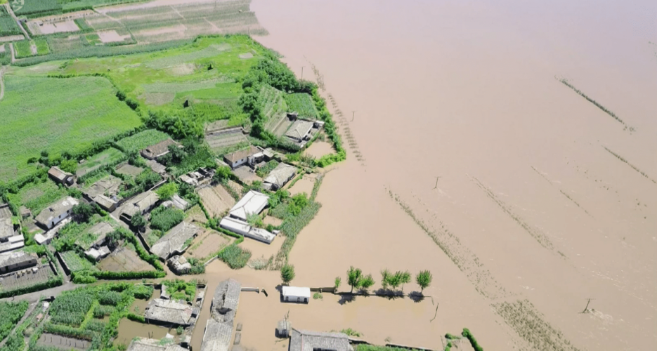 North Korean leader visits site of major flood damage after days of storms