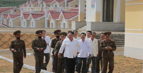 Kim Jong Un praises old flood recovery project as success of newer campaign