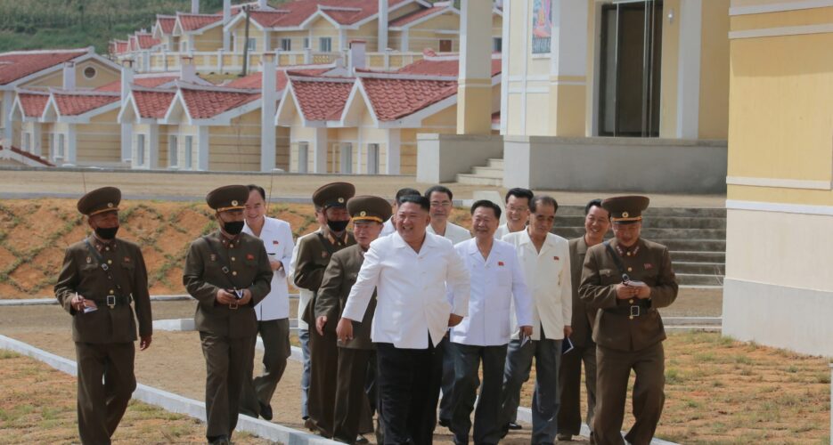 Kim Jong Un praises old flood recovery project as success of newer campaign