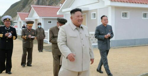 Kim Jong Un inspects more reconstruction sites as elites labor over typhoons