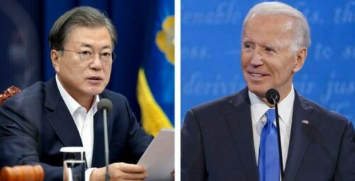 Biden and Moon talk North Korea denuclearization and vow to meet next year