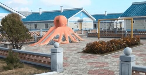 Giant octopus slide? North Korea shows off new, colorful ‘socialist villages’