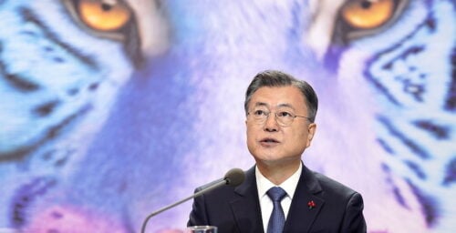 Moon Jae-in vows to keep improving ties with North Korea until end of term