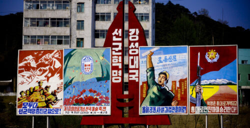 On a wartime footing: North Korea’s ubiquitous military propaganda — in photos