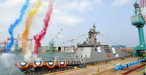 South Korea launches new anti-sub warship to protect inter-Korean sea border