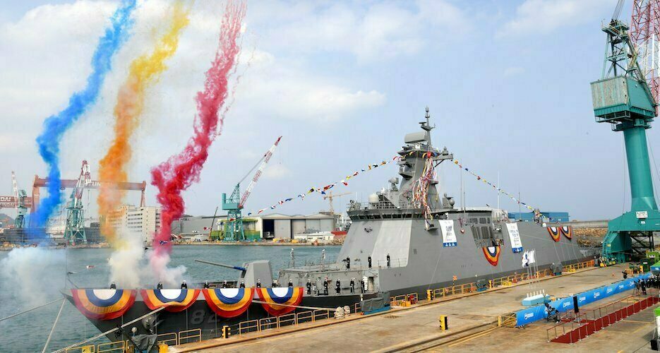 South Korea launches new anti-sub warship to protect inter-Korean sea border