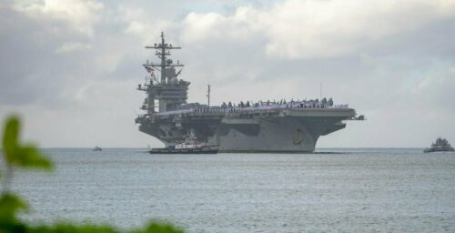 US aircraft carrier conducts drills with Japan following North Korean ICBM test
