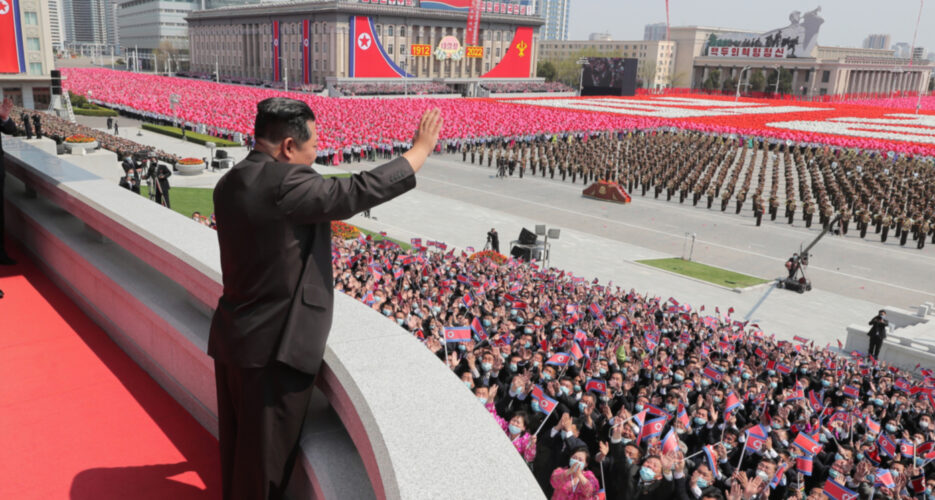Kim Jong Un attends civilian parade marking founding leader’s 110th birthday