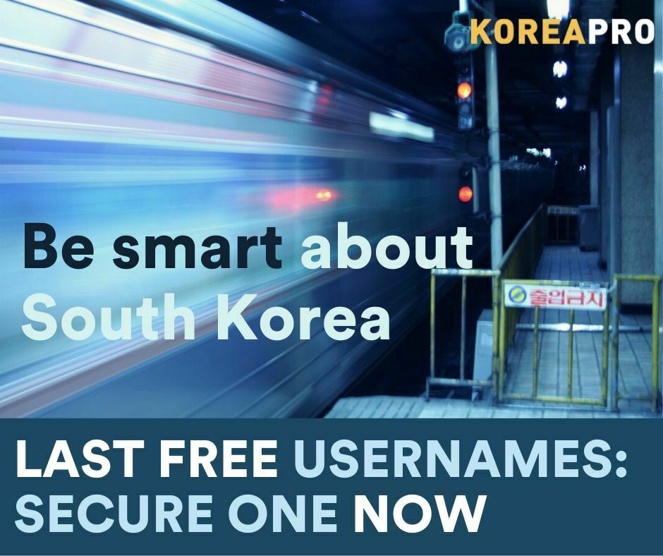 Join Korea Pro: 2,000 free usernames for three months free access