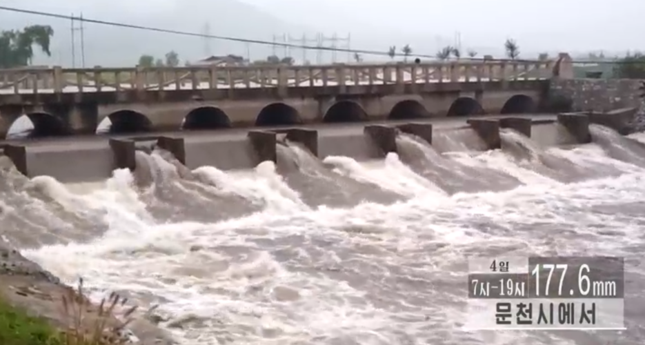 North Korea opens floodgates near border as typhoon barrels toward peninsula